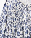 Robe à manches longues fleurie et pailletée fille